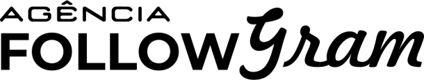 logo followgram texto preto